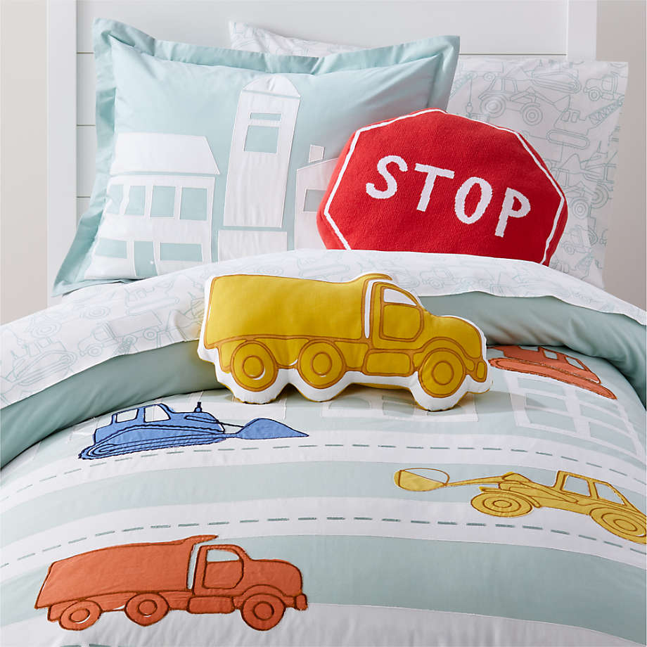 Organic Construction Vehicle Sheet Set Crate And Barrel