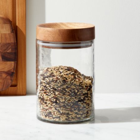 Cooper Large Glass Canister | Crate and Barrel