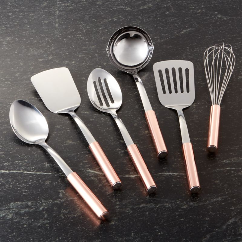  Utensils With Copper Handles Crate and Barrel