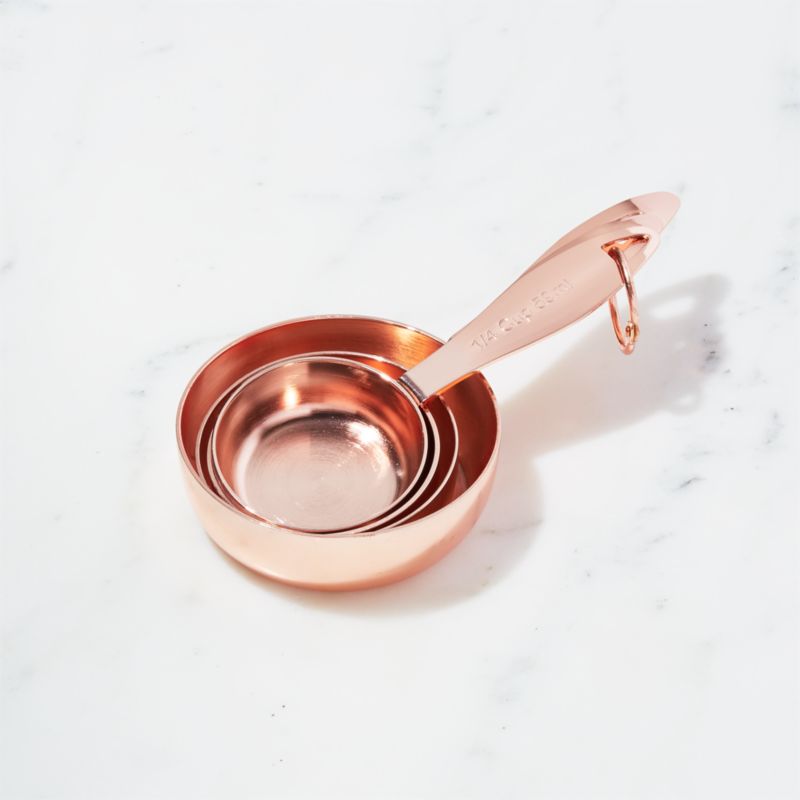 copper measuring cups vintage