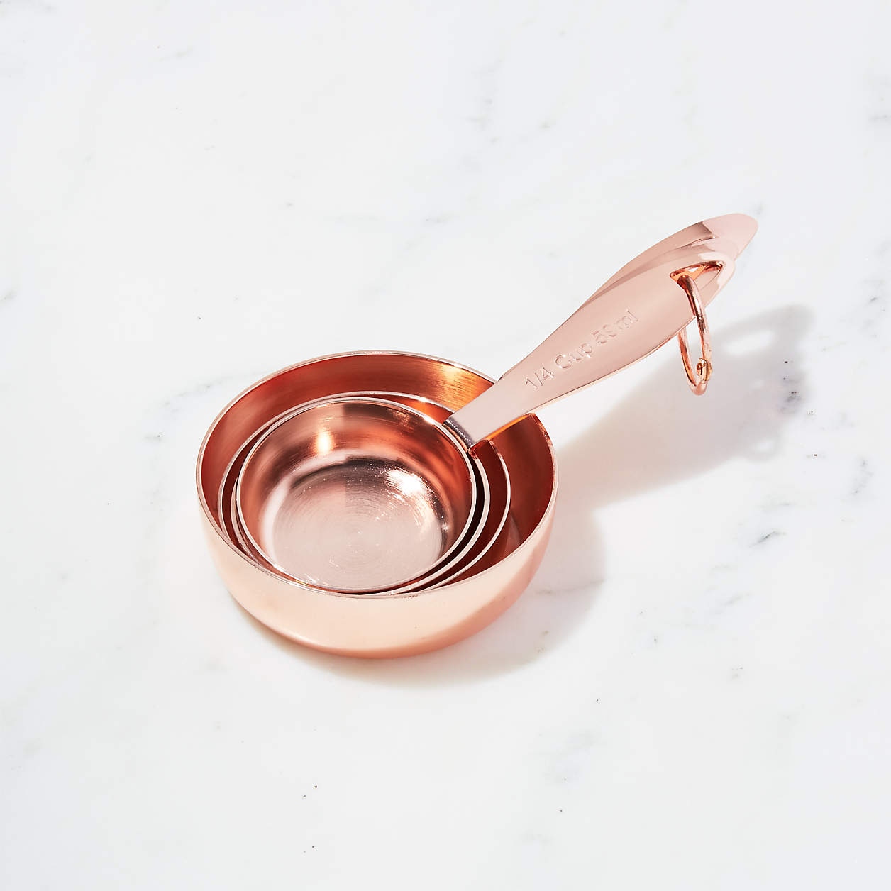 Copper Measuring Cups, Set of 4