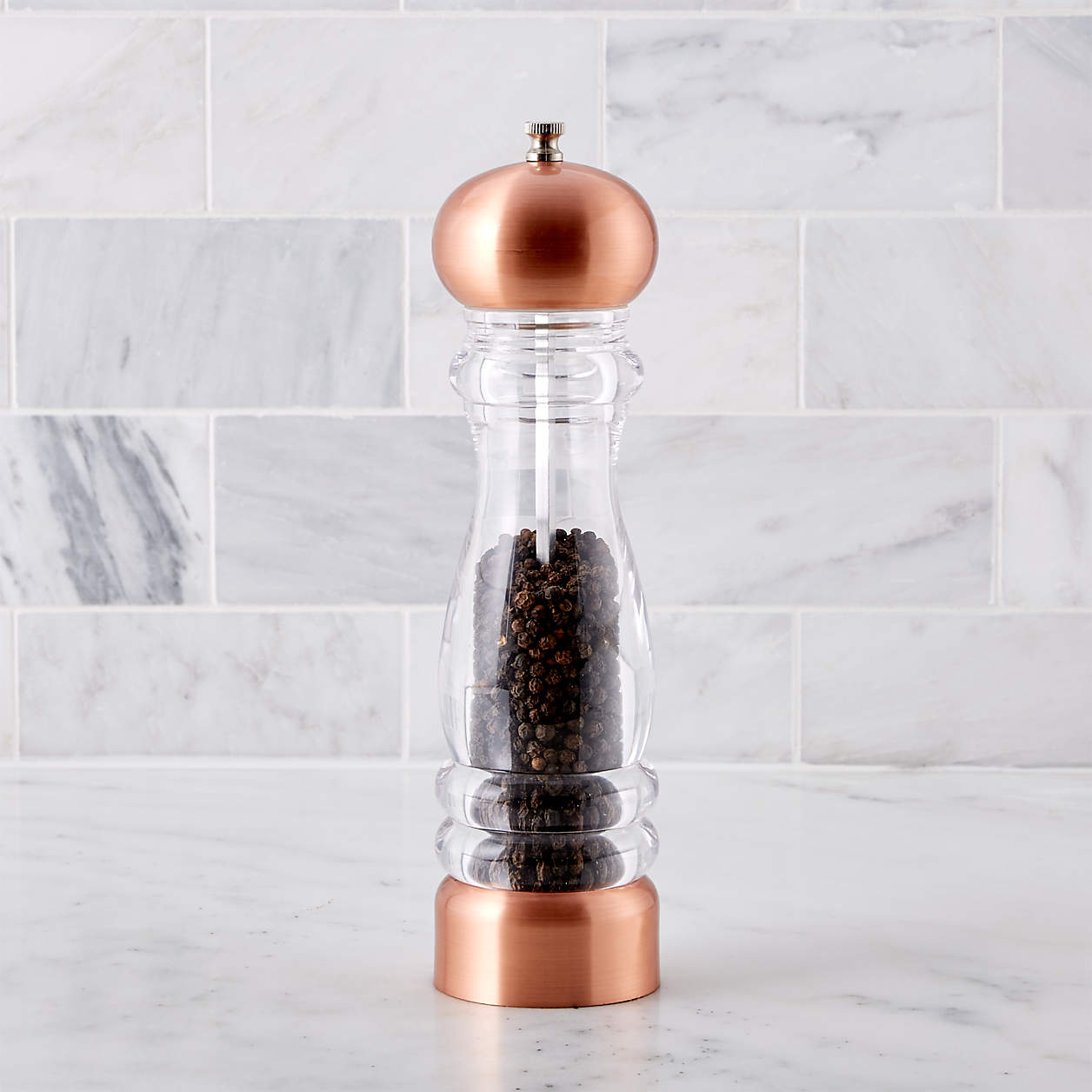 Copper Pepper Mill + Reviews Crate and Barrel
