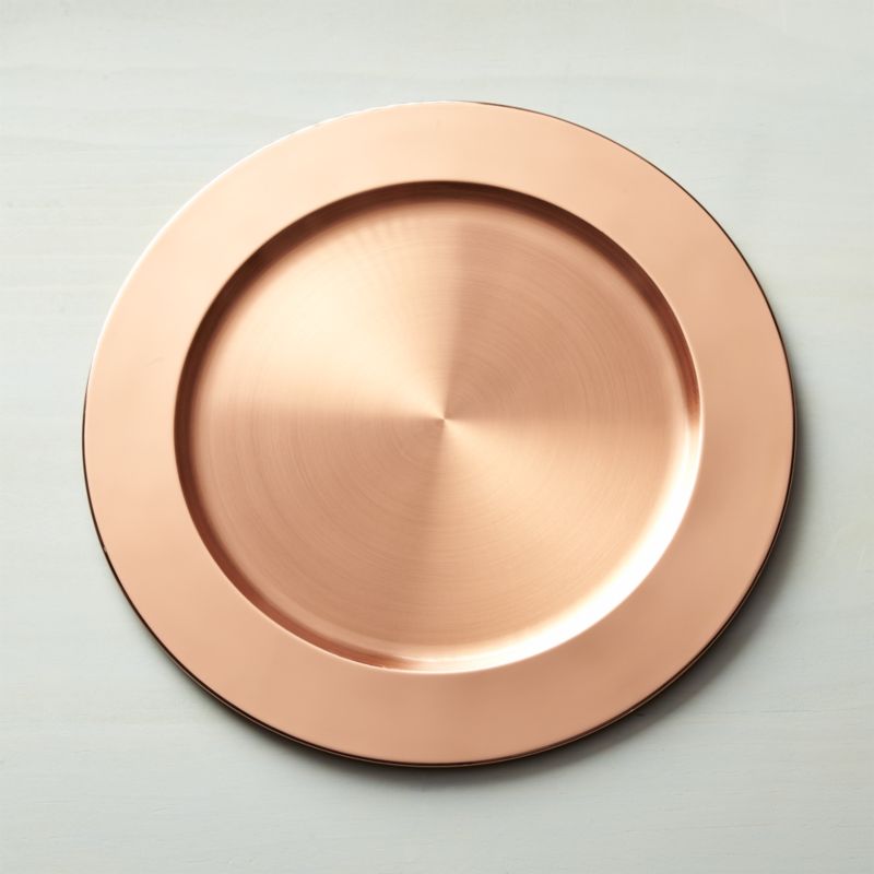 Copper Plated Charger Plate Reviews Crate And Barrel