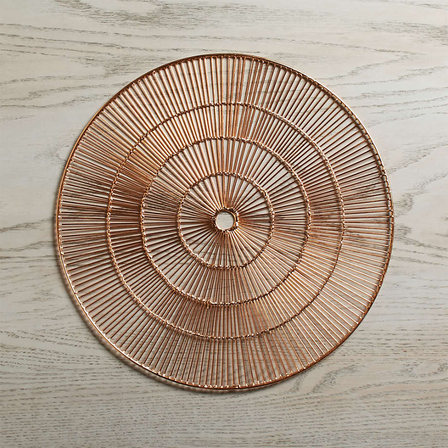 Round Copper Placemat