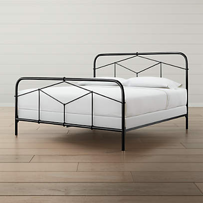 Cora King Black Iron Bed Reviews Crate And Barrel