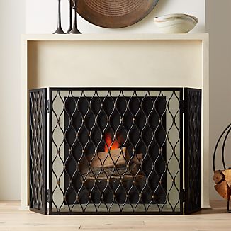 Decorative Fireplace Screens Crate And Barrel