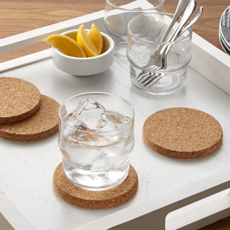 Set of 4 Cork Coasters + Reviews Crate and Barrel
