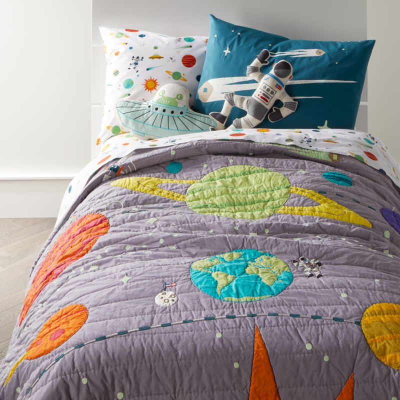 Astronaut Space Quilt Twin Reviews Crate And Barrel