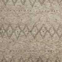 Courchevel Wool Hand-Knotted Grey Rug Swatch 12"x18"