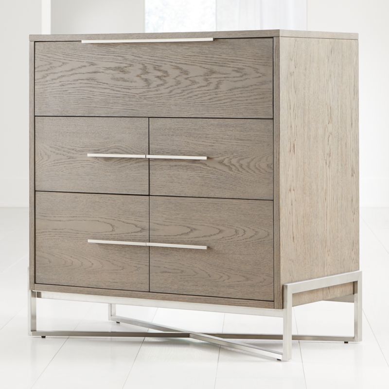 Covert Grey Secretary Desk Reviews Crate And Barrel