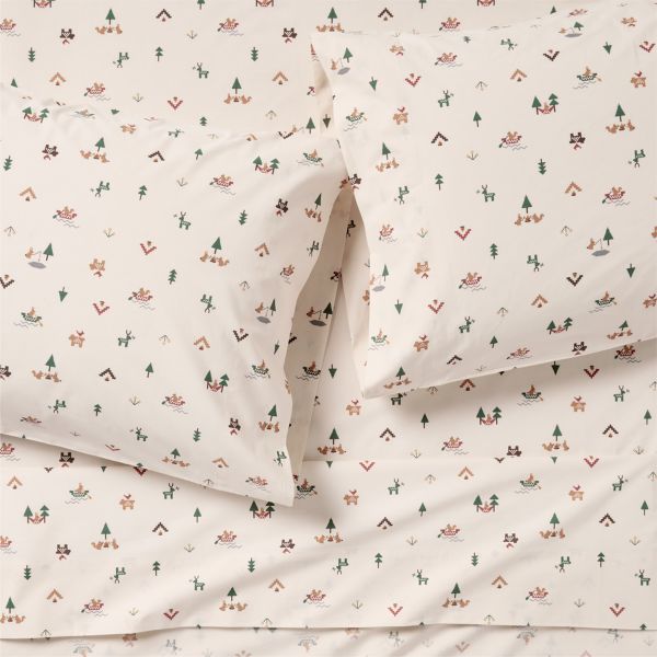 Cozy Camper Organic Cotton Voile Kids Queen Sheet Set