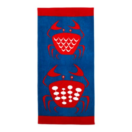 Orange Crab Beach Towel