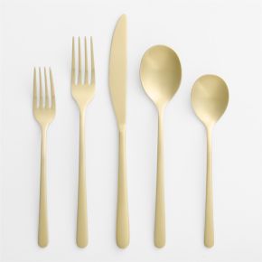 Image of Craft Champagne 20-Piece Flatware Set