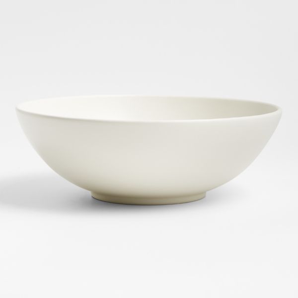Craft Linen Cream Medium Stoneware Serving Bowl