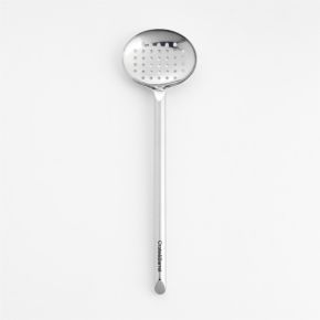 Image of Crate & Barrel Stainless Steel Slotted Spoon