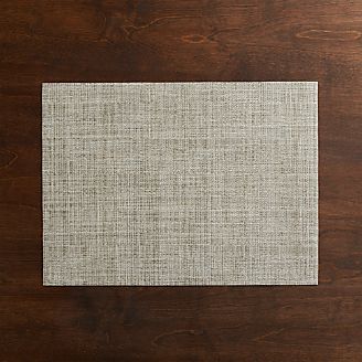 Placemats Vinyl Cloth Woven Crate And Barrel Chilewich Crepe Neutral Vinyl Easy Clean Placemat