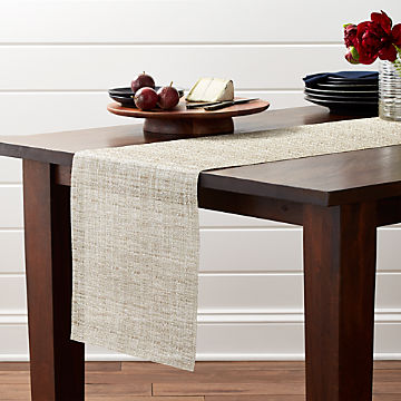 Table Runners Linen Cotton Polyester Crate And Barrel