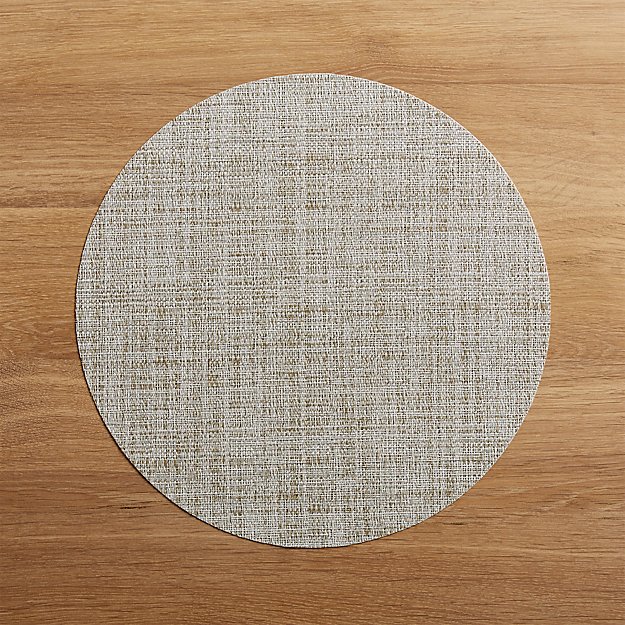 Chilewich Round Crepe Neutral Vinyl Placemat Reviews Crate And Chilewich Round Crepe Neutral Vinyl Placemat Reviews Crate And Barrel