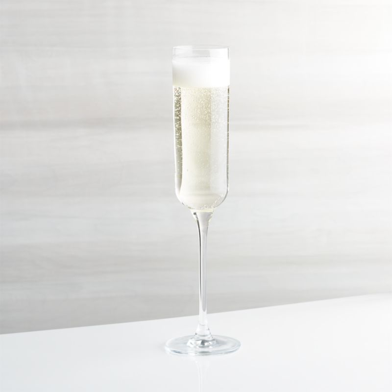 Crescent Champagne Glass + Reviews Crate and Barrel
