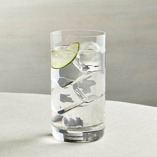 Crescent 12 oz. Highball Glass | Crate and Barrel