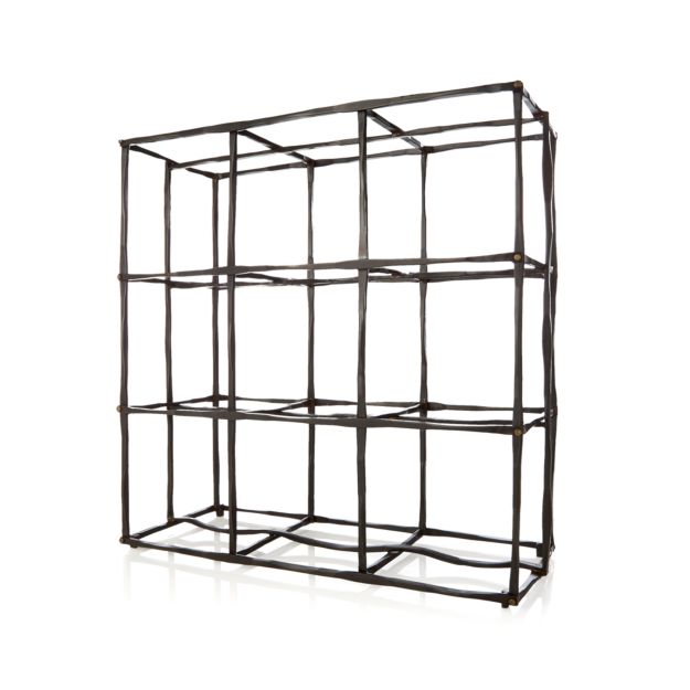Crest 9Bottle Wine Rack Crate and Barrel