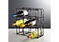Crest 9-Bottle Wine Rack