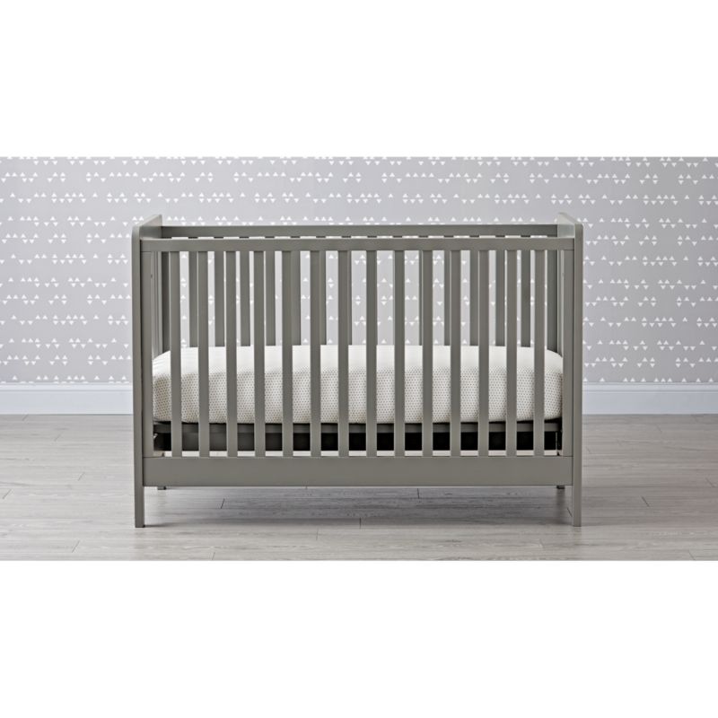 Modern Wooden Carousel Baby Crib (Grey) Crate and Barrel