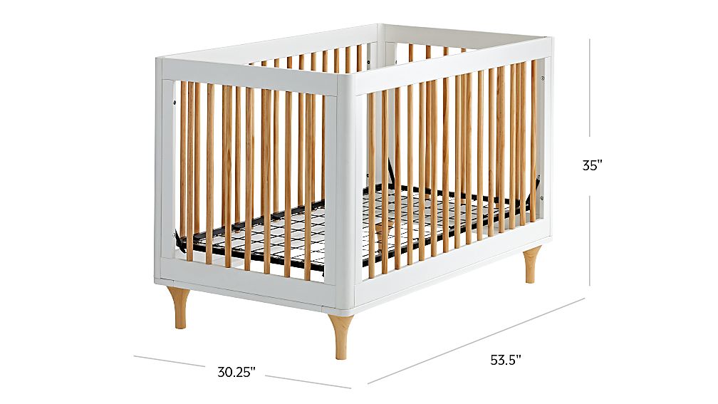Babyletto Lolly White & Natural 3 in 1 Convertible Crib + Reviews
