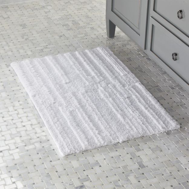 Crosley White Reversible Bath Rug 2'x3' + Reviews | Crate ...