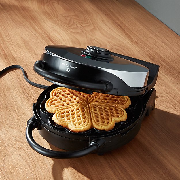 CucinaPro Heart Shaped Waffle Maker | Crate and Barrel