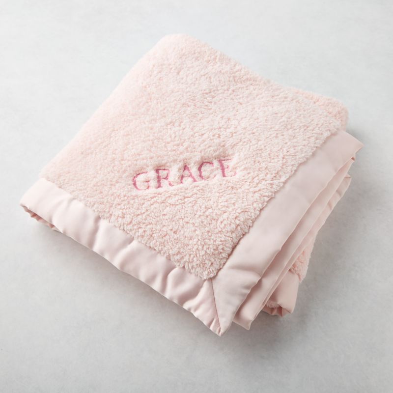 pink baby blanket