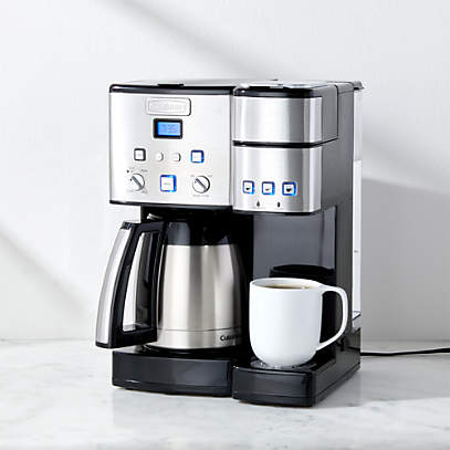 Cuisinart Coffee Center 10 Cup Thermal Coffeemaker And Single Serve Brewer Reviews Crate And Barrel