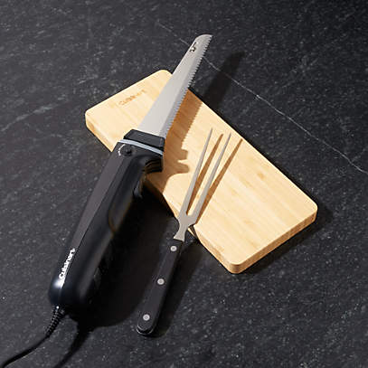 cuisinart electric knife set with cutting board