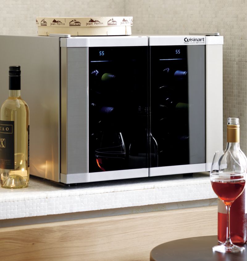 Cuisinart Dual Zone Wine Cooler + Reviews Crate and Barrel