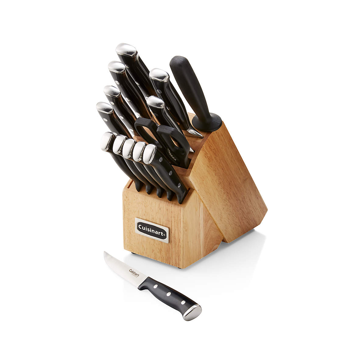 Featured image of post Cuisinart 15 Piece Triple Rivet Cutlery Set With Block Black Stainless - Rubberwood pine wood stainless steel color mapping: