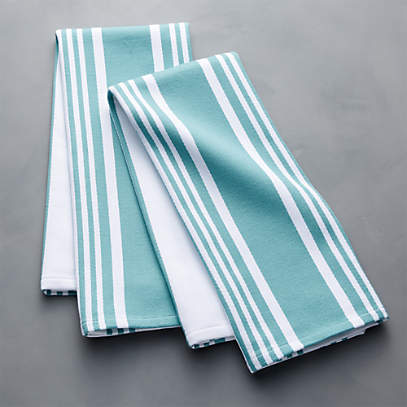 blue dish towels