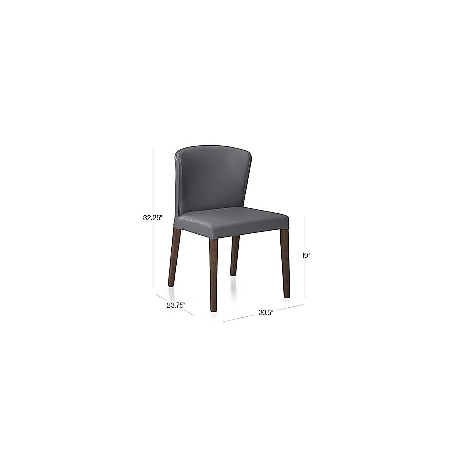 Curran Grey Dining Chair Crate and Barrel