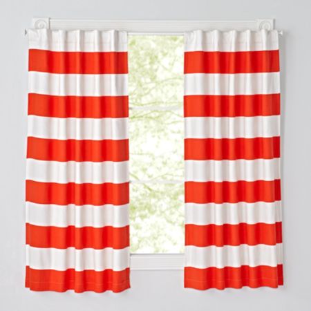 63 Red And White Striped Curtain Reviews Crate And Barrel