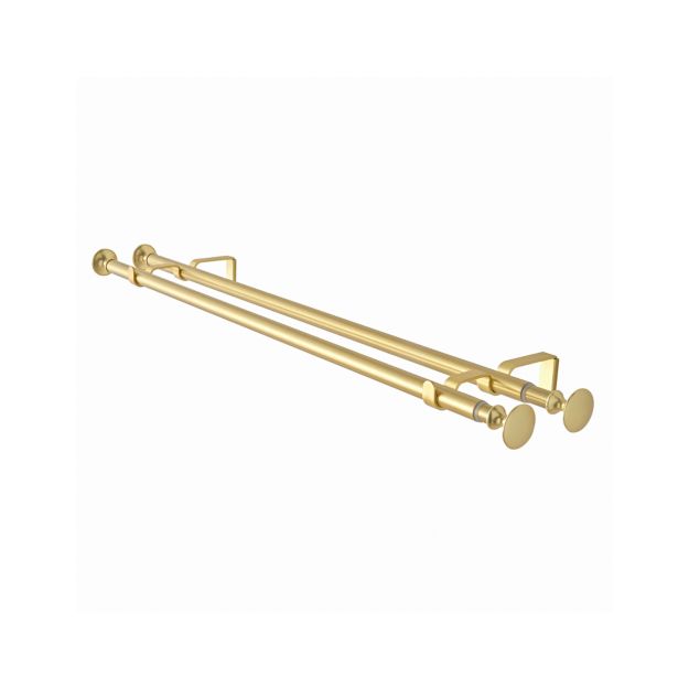 Double Gold Curtain Rod Crate and Barrel