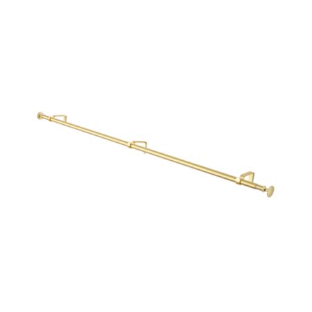 48 88 Single Gold Curtain Rod Reviews Crate And Barrel