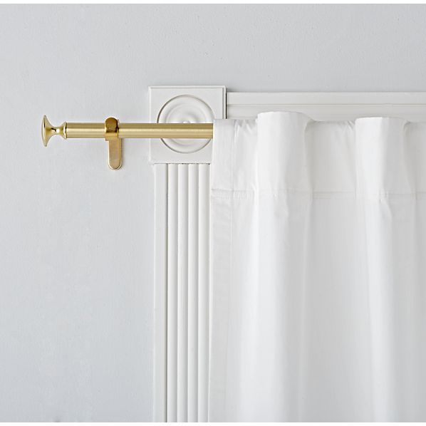 Single Gold Curtain Rod Crate And Barrel