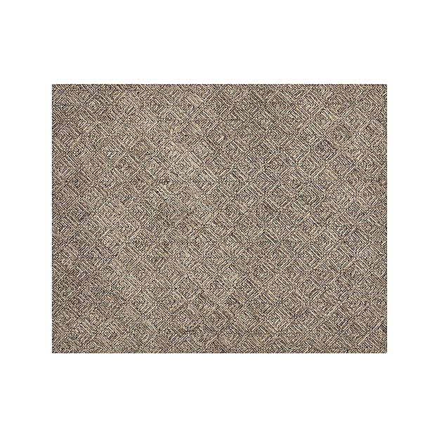 Curtis Flint Grey Geometric Rug 8'x10' Crate and Barrel