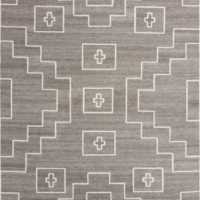 Cuzco Performance Handwoven Charcoal Grey Rug Swatch 12"x18"