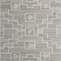 Cuzco Performance Handwoven Grey Rug Swatch 12"x18"