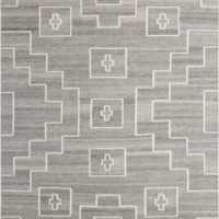 Cuzco Performance Handwoven Grey Rug Swatch 12"x18"