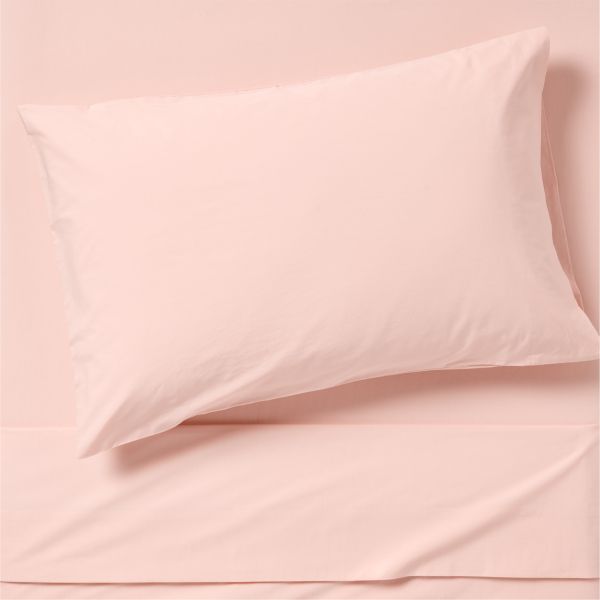 Cozy Cloud Elegant Pink Organic Cotton Kids Twin Sheet Set