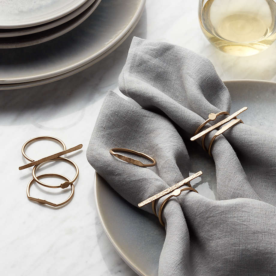 Dainty Napkin Rings, Set of 3 + Reviews Crate and Barrel
