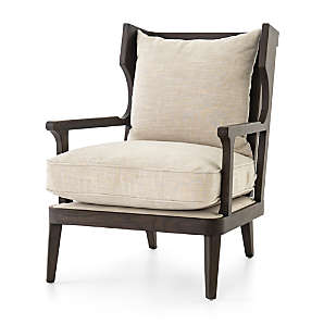 Brown Armchairs Crate And Barrel