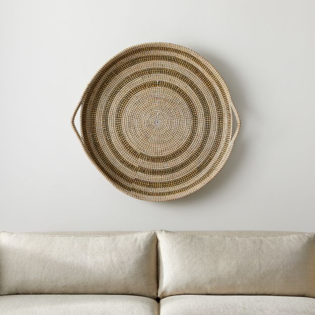 Dana Round Basket Wall Art + Reviews Crate and Barrel