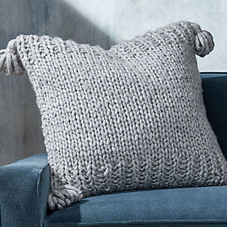 Dante Grey Tassel Pillow